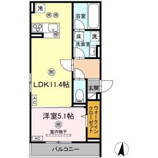 【間取り】 | D-residence南蔵王町１丁目　E