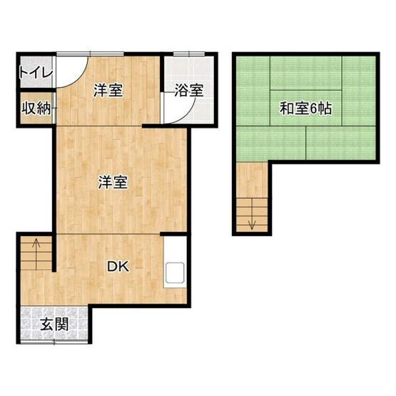 【間取り】 | 河合４丁目貸家
