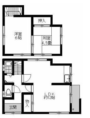 山崎小和様貸家の間取り