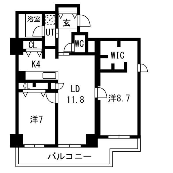 シティコート目黒4号棟の間取り