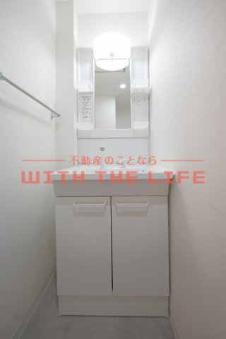 友愛ビル【キャッシュバック対象物件】の独立洗面台|独立洗面化粧台が付いています※現状優先