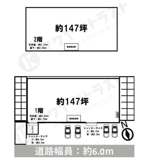 草加市弁天４丁目の倉庫の間取り