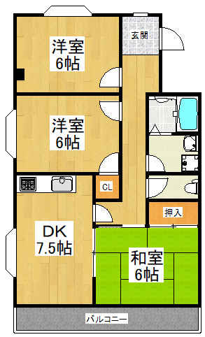 【間取り】 | メゾンベルエール