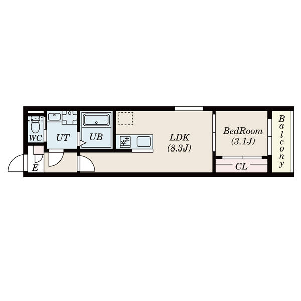 Revive本笠寺(リバイブモトカサデラ)　名古屋市賃貸　仲介手数料無料の間取り