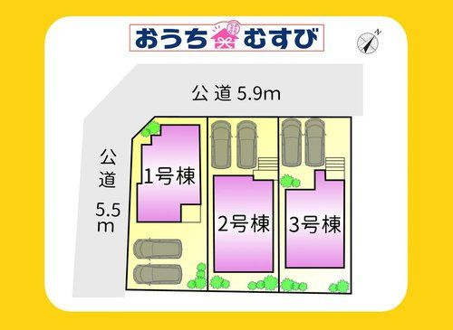 尾張旭市大塚町(全3棟)の区画図