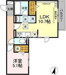 Clair島田の間取り