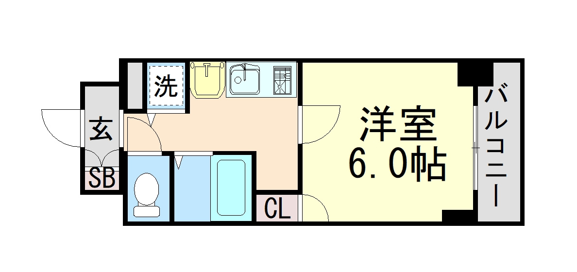 プレサンス三ノ宮駅前プライムタイムの間取り