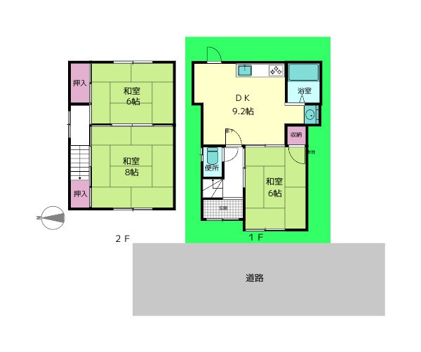 大和高田市南今里町戸建ての間取り