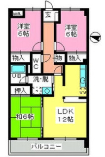 【間取り】 | ルミエール諸岡