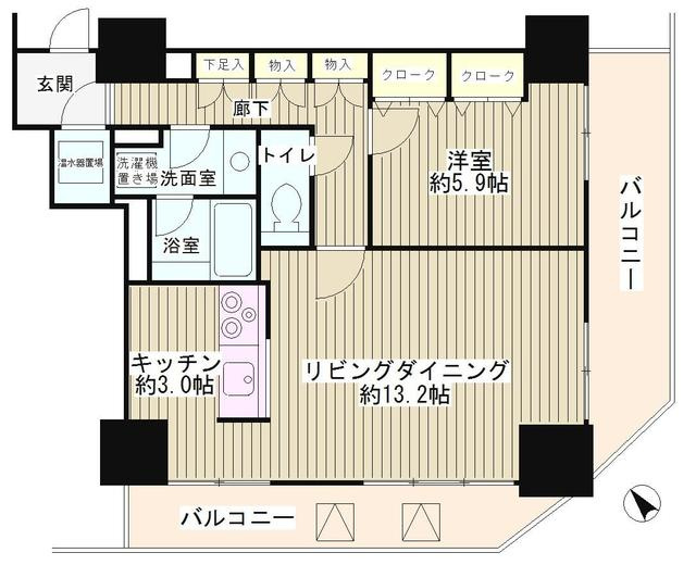 トレステージ目黒の間取り