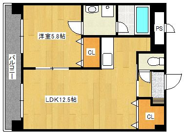すかる通東の間取り|使い勝手の良い間取りです♪