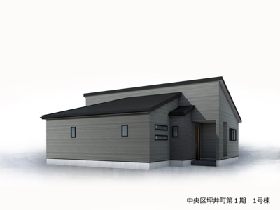 【外観パース】 | 浜松市中央区坪井町 新築一戸建て | 外観パースです