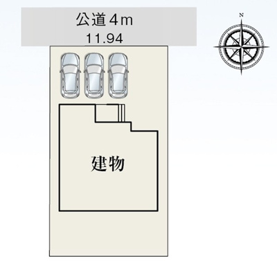 【区画図】 | 浜松市中央区坪井町 新築一戸建て | 区画図です
