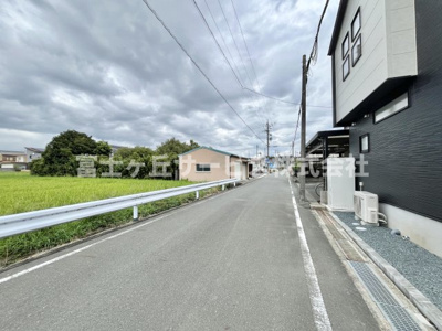 【前面道路含む現地写真】 | 磐田市加茂 新築一戸建て | 前面道路です