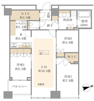 ザ・センター東京の間取り