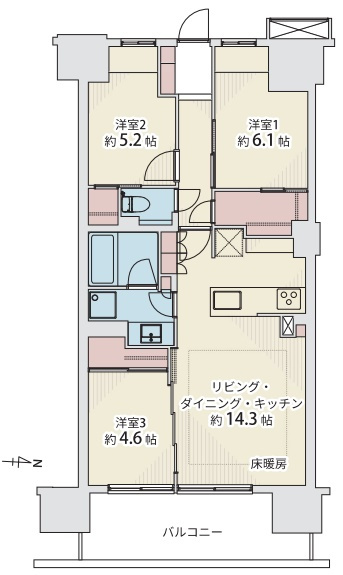 メイツ深川住吉の間取り