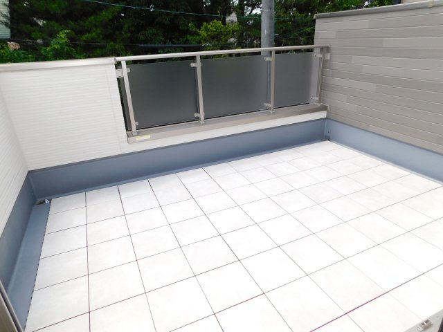 名古屋市北区金城町４丁目の新築一戸建のバルコニー|◇バルコニー◇　　ＢＢＱやプール遊びなど家族で楽しめる５．６帖のスカイバルコニー♪