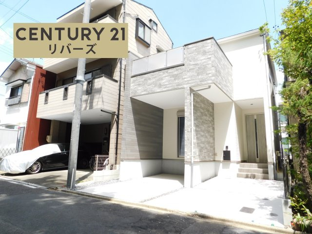 名古屋市北区金城町４丁目の新築一戸建の外観|☆限定１棟☆　　新価格！！いつでも見学出来ます♪（お問合せ当日、平日、水曜、夜間でもＯＫ）　南向き♪　ビルトインガレージ・駐車並列２台ＯＫ！　プライバシー性の高い２階リビング♪　スカイバルコニー付き！
