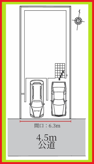 名古屋市北区金城町４丁目の新築一戸建の区画図|◇区画図◇