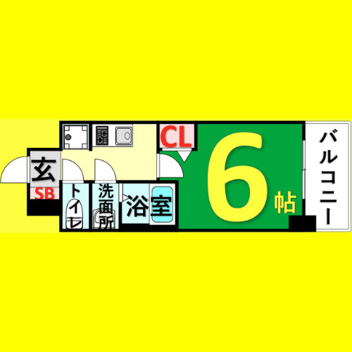 アドバンス名古屋シュテルン　名古屋市賃貸　仲介手数料無料の間取り
