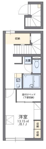 レオパレスオータム　Ⅱの間取り