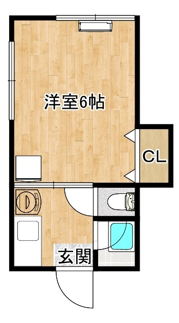 若葉ハイツBの間取り