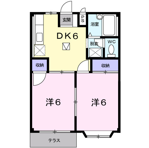 【間取り】 | グリーンハイツ雅Ａ
