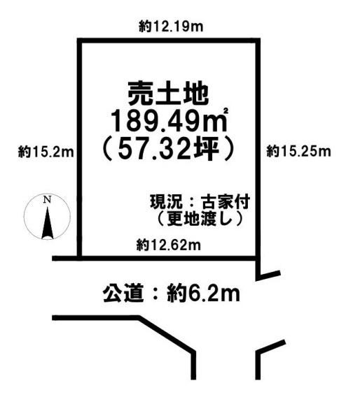 天理市東井戸堂町　建築条件なし土地の土地図