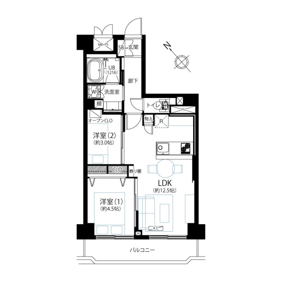 【間取り】 | ライオンズマンション武蔵小山