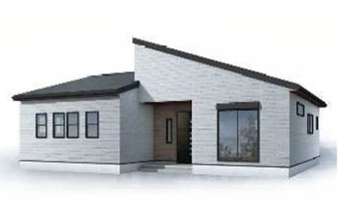 【仲介手数料無料】新築戸建　深谷市東方町5-17-13（全1棟）大型平屋住宅の外観パース