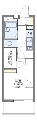 レオパレスキュア横浜の間取り