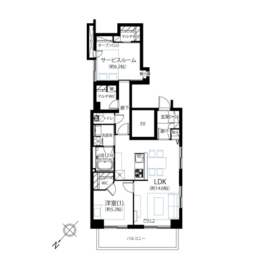 【間取り】 | 巣鴨第2SYマンション