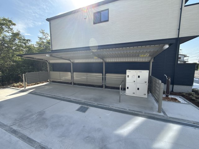 稲美町中村アパートのバルコニー
