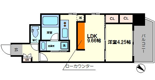 ラクラス江戸堀の間取り|ラクラス江戸堀　間取り
