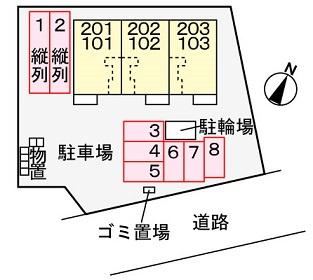 レオパラッツォの駐車場