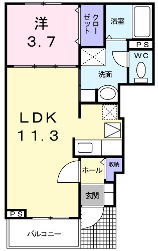 ドゥ・デェス・ＭＴの間取り