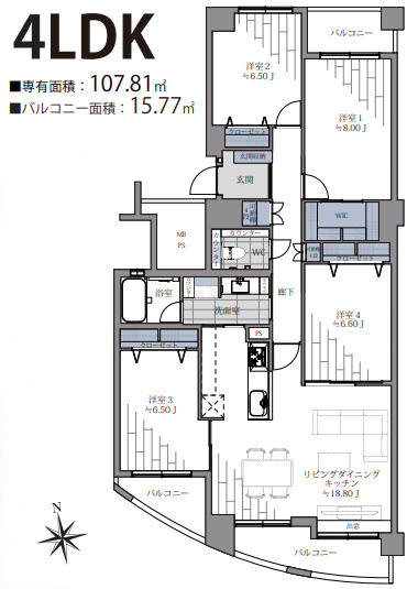 【間取り】 | クリスタージュ壱番館☆仲介手数料無料☆