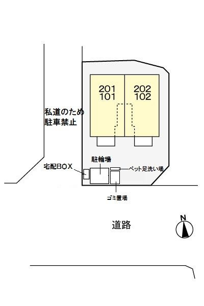 グランツ　プラムの駐車場