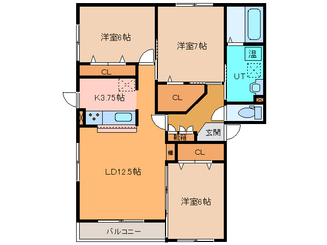 ル・コフレ517（西棟）の間取り