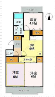 ビューハイツの間取り