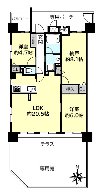 グランプレステージ西神戸ガーデンヒルズの間取り