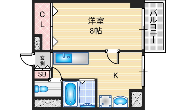 イーズ南春日丘の間取り