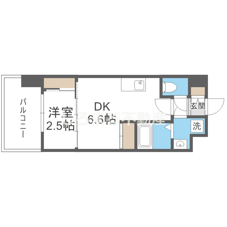 セレニテ阿波座ミラクの間取り