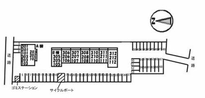【区画図】 | ベルアネスB棟