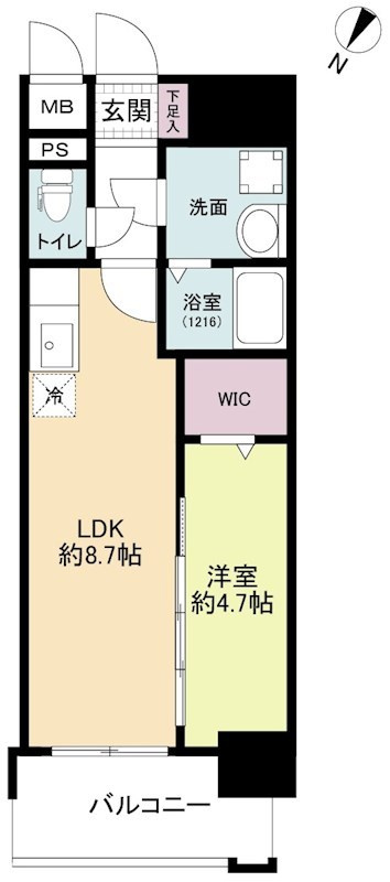 MODERN PALAZZO天神北Ⅱの間取り