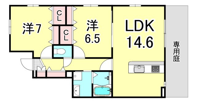リゾ宝塚の間取り