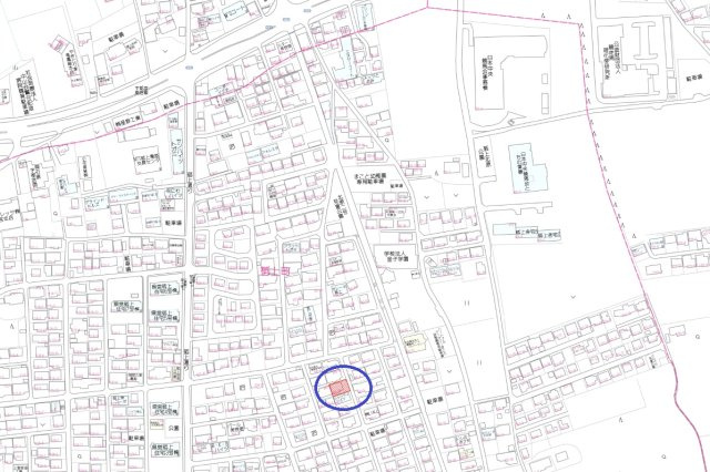 宇都宮市砥上町　土地の地図