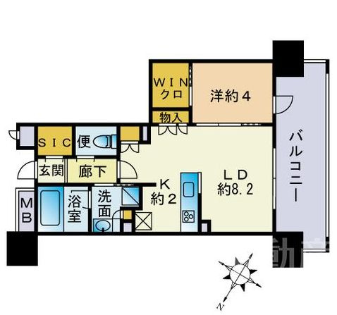 ザ・パークハウス大濠翠景　草ヶ江小学校区の間取り|ザ・パークハウス大濠翠景