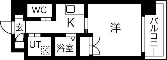 マンスフィールド桃谷 の間取り