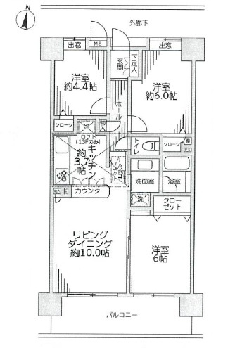 【間取り】 | シーアイマンション松戸秋山ステーションプラザ